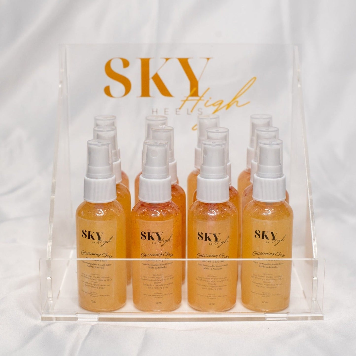12 pack Liquid Gold Glistening Grip - Sky High Heels Australia